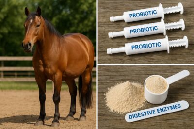 Probiotic Paste vs Digestive Enzymes for Gut Health in EMS Horses