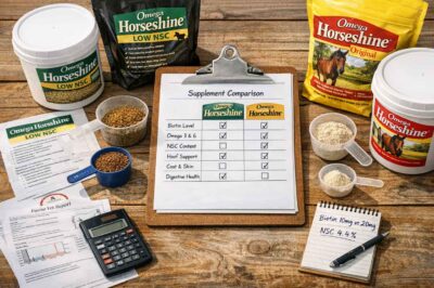 Omega Horseshine vs. Competing Flaxseed Supplements: Complete Comparison for EMS Horses