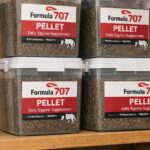 Formula 707 storage in proper cool, dry barn feed room conditions